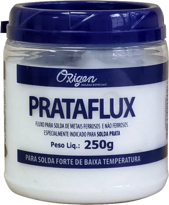 Fluxo para solda prata 250 g prataflux - OXIGEN