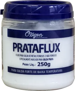 Fluxo para solda prata 250 g prataflux - OXIGEN