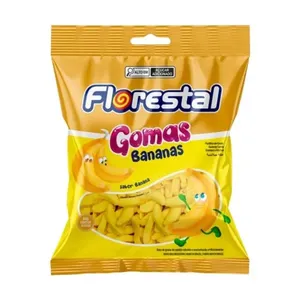 Bala de Goma Florestal Banana 150g BALA FLORESTAL 150G BANANAS