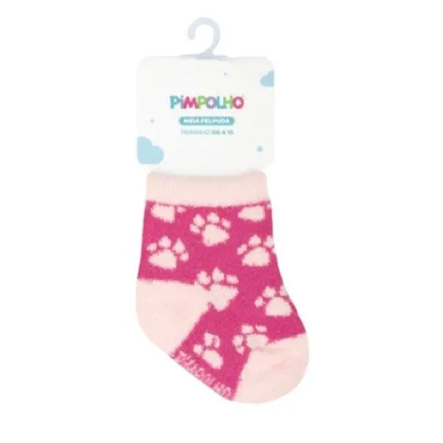 Meia Felpuda Pimpolho Patinhas 00-15 94456 (MP)