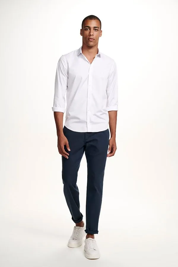 Calça Casual Chino - Azul - 52