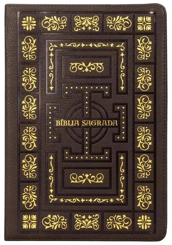 Bíblia Sagrada Católica - Letra Grande - Marrom
