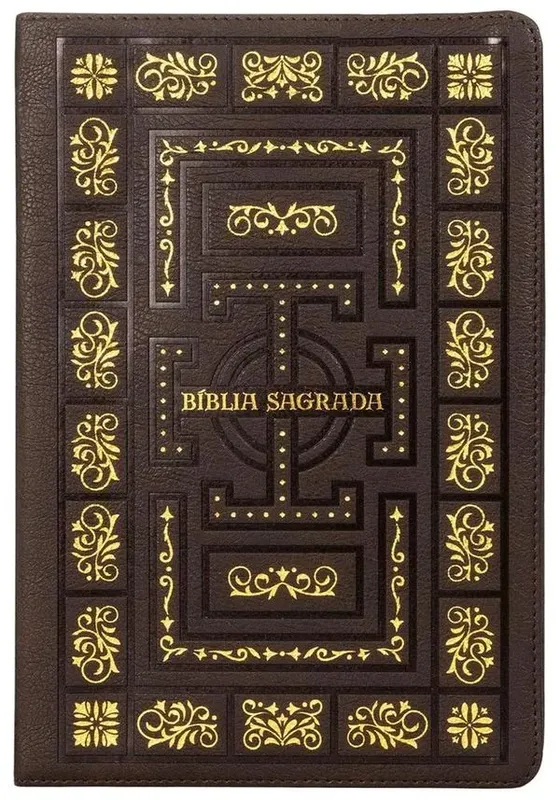 Bíblia Sagrada Católica - Letra Grande - Marrom