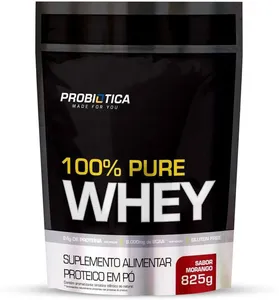 Probiotica 100 Puro Whey Refil Morango 825G