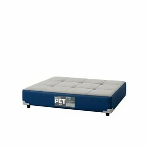 Cama Pet Netsono Cachorro Grande Cinza e Azul Madeira de Eucalipto e Corano 100x80x19cm Unico Cama Pet Netsono Cachorro Grande Cinza e Azul Madeira de Eucalipto e Corano 100x80x19cm
