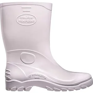 Bota de PVC Cano Médio Branca com Forro Stivaletto Max STMB 515 - CALFOR 35