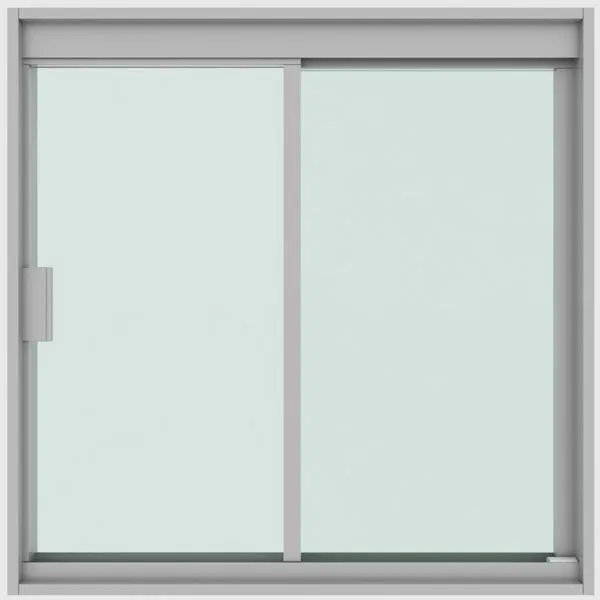 Janela De Correr Para Banheiro 2 Folhas Em Alumínio Vidro 600x400mm - Blinglass (MP)