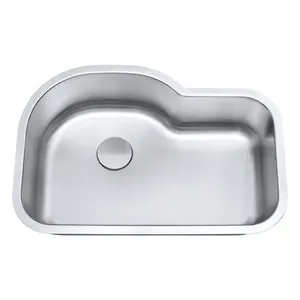 Cuba De Cozinha De Aço Inox 1mm Escovado C103 80x53,7x22,9 Cm Prata