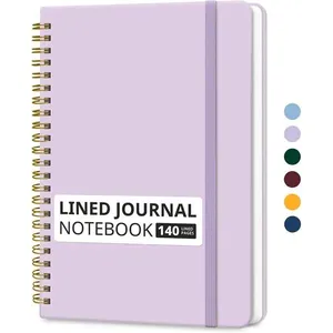 Caderno Taja Espiral 140 Páginas A5 Lilás A-MBI