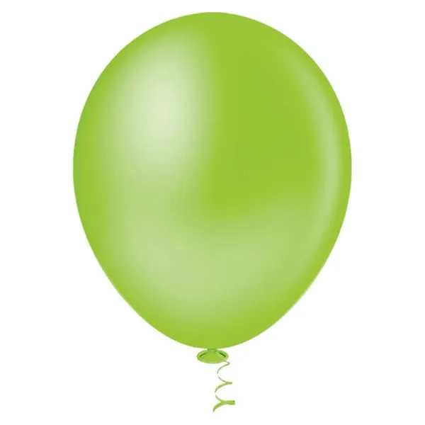 Balão Pic Pic Liso 50 Unidades N° 9'' Verde Limão (MP)