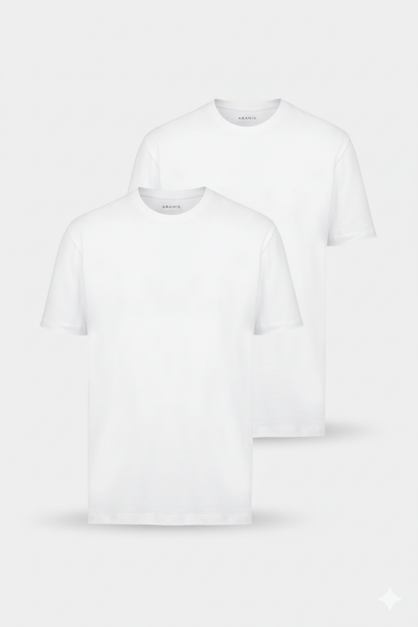 Kit All White 2 Camisetas Maquinetadas-G