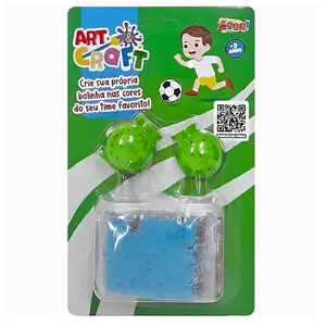 Brinquedo Infantil Bola Mágica Menino Art e Craft para Criar Bolas pula-pula com Flocos Coloridos Zoop Toys Brinquedo Infantil Bola Mágica Menino Art e Craft para Montar Bolas pula-pula com Molde Zoop Toys