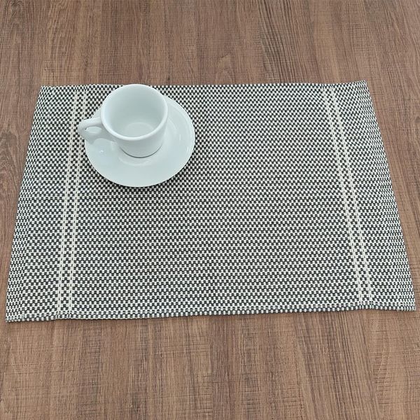 Lugar Americano Alabama Ci1 Cinza 50x33cm SAALA033050CI1 - Bordartes