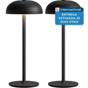 Luminária de Mesa Newsee com Braço Articulado Preta A-MBI