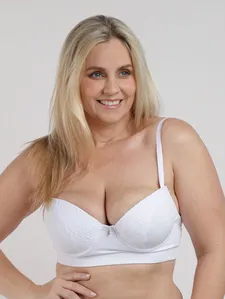Sutiã Renda Feminino Plus Size BRANCO 50