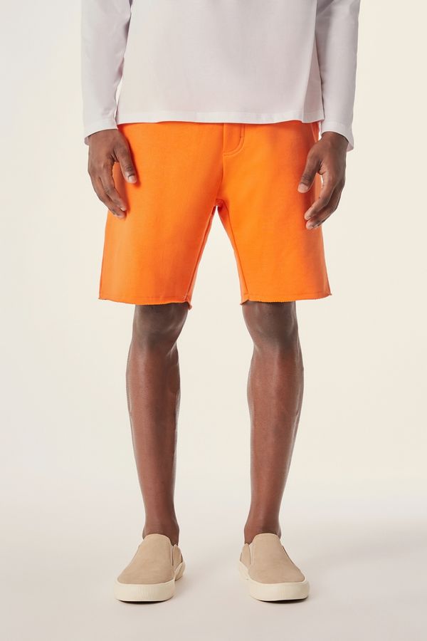 Bermuda Moletom Laranja - M