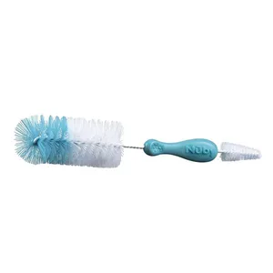 Escova para Limpeza de Mamadeira Nuby 2 em 1 Azul