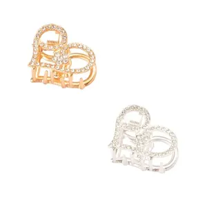 Kit Prendedores de Cabelo Coração Pequeno Liga de Alumínio Sortido 2,3x2x1,6cm LM2798 - honeyhome
