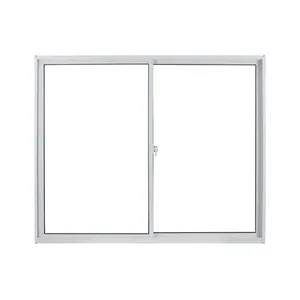 Janela De Correr Em Alumínio Vidro Liso 2 Folhas MGM 100x120cm Soft Branco (MP)