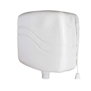 Caixa Descarga Branca 9l Metasul Polietileno Alta Densidade Vazão 1,3 L/s 35x17x31 Regulagem 9 Litro