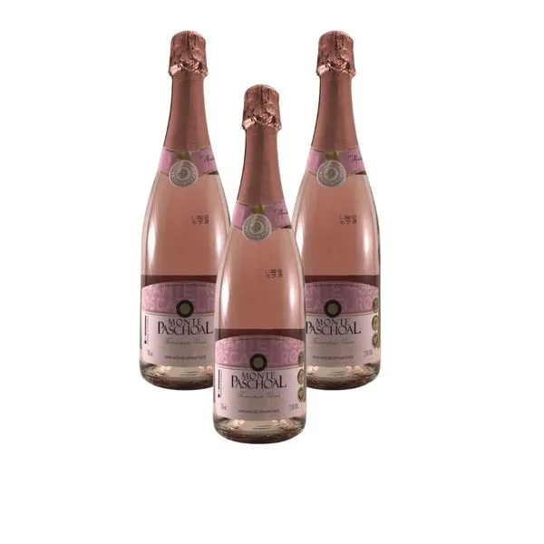 Kit 3 Espumante Monte Paschoal Moscatel Rosé 750 Ml