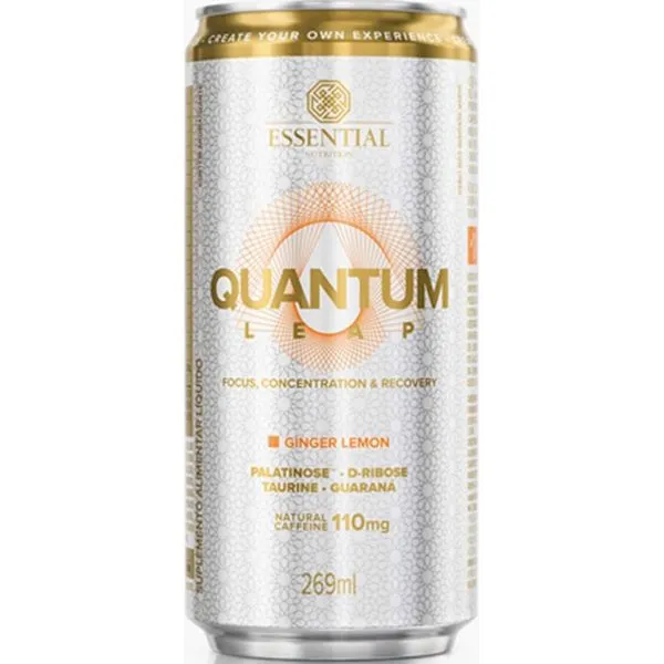 Bebida Energética Quantum Leap Essential Nutrition Sabor Ginger Lemon 269ml Bebida Energética Quantum Leap Essential Nutrition Sabor Ginger Lemon 269ml