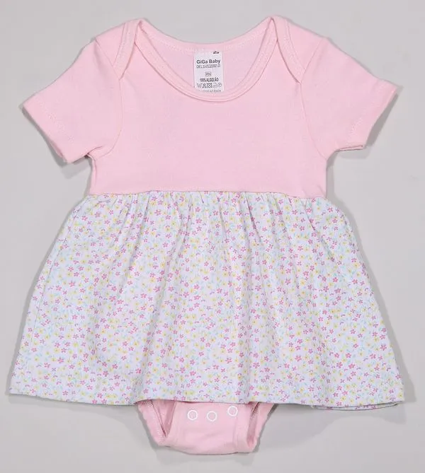 Vestido Body Florzinhas - 1034 Rosa - RN