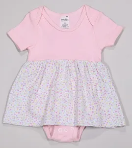 Vestido Body Florzinhas - 1034 Rosa - RN