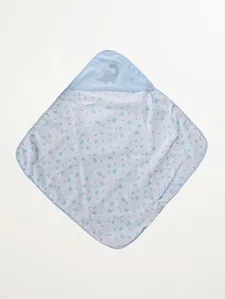 Toalha Infantil Para Bebê - Azul U