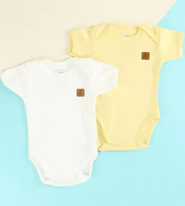 Kit Body Fio Egípcio com 2 unidades - 223180 De 0 a 12 meses Amarelo - G