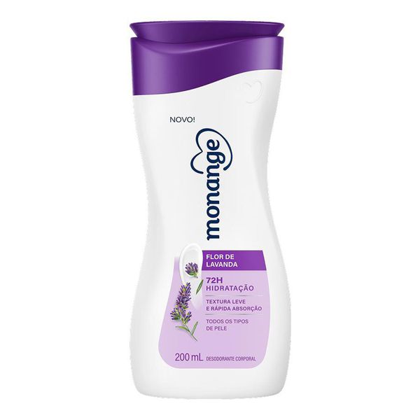 Hidratante Desodorante Monange Hidratação Nutritiva Flor de Lavanda 200ml
