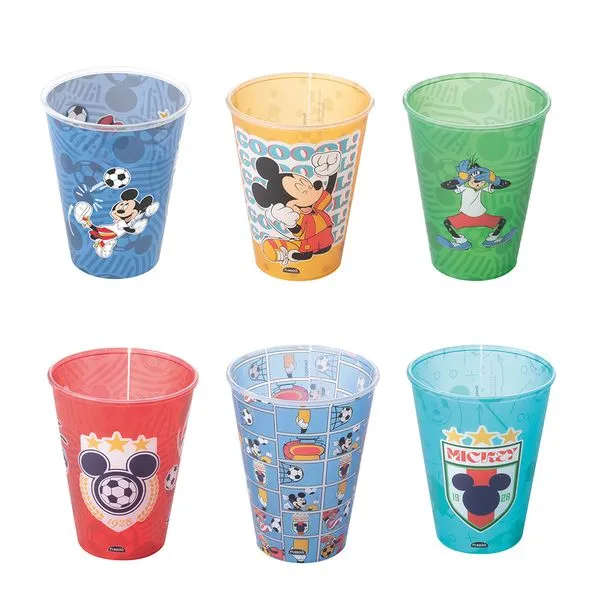 Copo Decorado Disney Futebol 280ml 18725 - Plasútil