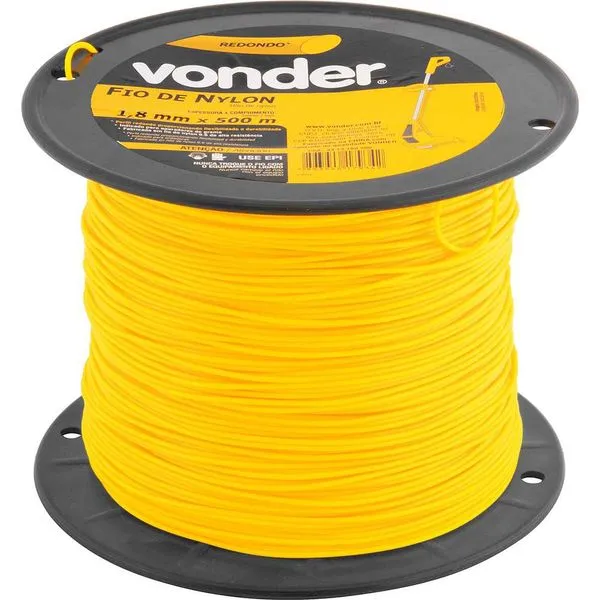 Fio de Nylon 1,8mmx500m Redondo - VONDER