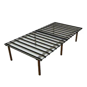 Kit Policarbonato Cristal 4mm 12,00m X 6,00m - Perfis Naturais