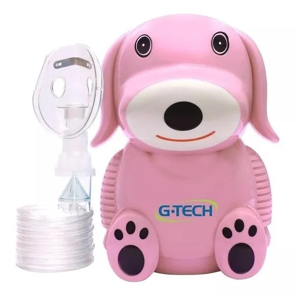 Nebulizador compressor G-Tech Nebdog rosa127V/230V