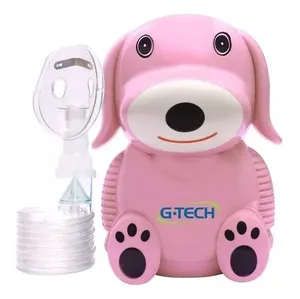 Nebulizador compressor G-Tech Nebdog rosa127V/230V