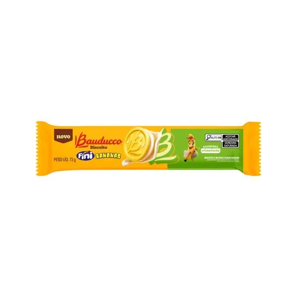 Biscoito Bauducco Fini Bananas 73g BISCOITO BAUDUCCO 73G FINI BANANAS
