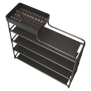 Estante Sapateira 5 Andares Top Rio Com Armação De Metal 82x60x20cm TRC0721 (MP)