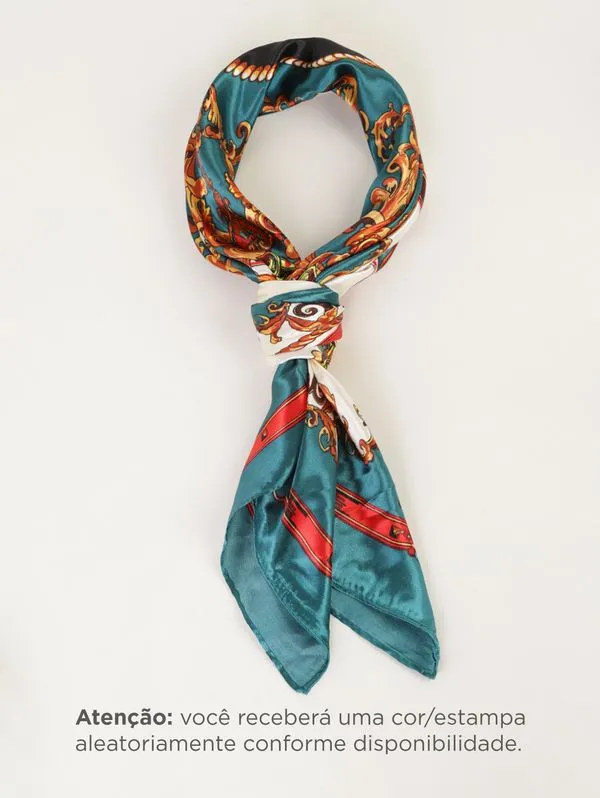 Lenço Acetinado Floral SORTIDO