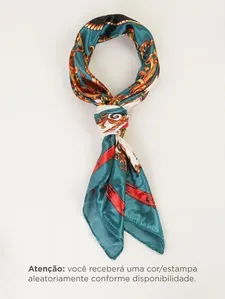 Lenço Acetinado Floral SORTIDO