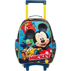 Mochila Infantil com Rodinha Mickey Tamanho g 40cm Poliéster com Plush em Alto Relevo Xeryus Mochila Infantil com Rodinha Mickey Tamanho g Poliéster Xeryus