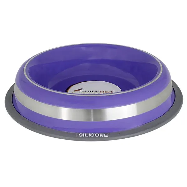 Comedouro Inox Prestige Roxo M - GermanHart Roxo - P7312