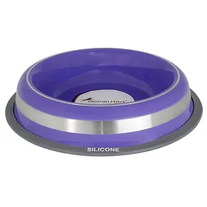 Comedouro Inox Prestige Roxo M - GermanHart Roxo - P7312