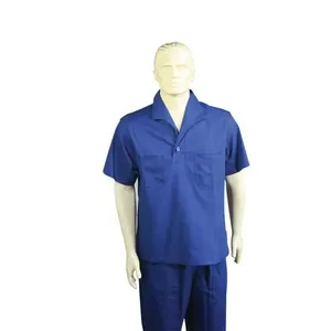 Camisa de Brim Manga Curta Azul - WICO M