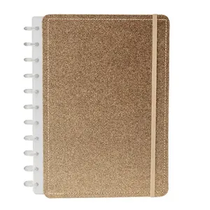 Caderno Diskô Shine Dourado M (MP)