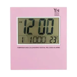 Relógio Digital de Mesa E Parede Yn Clock 26x23cm (MP)