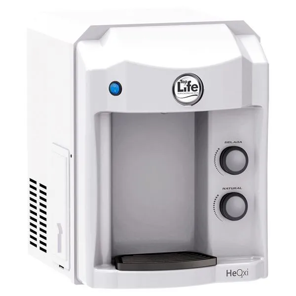 Filtro Purificador de Água Alcalina Ionizada com Ozônio de Bancada Top Life Heoxi Gelada Branco 110V Filtro Purificador De Água Alcalina Ionizada Com Ozônio Gelada Branco 127V - Top Life