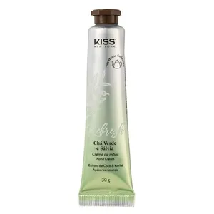 Creme Mãos Kiss NY Chá Verde Sálvia 30g | Hidratação Rápida
