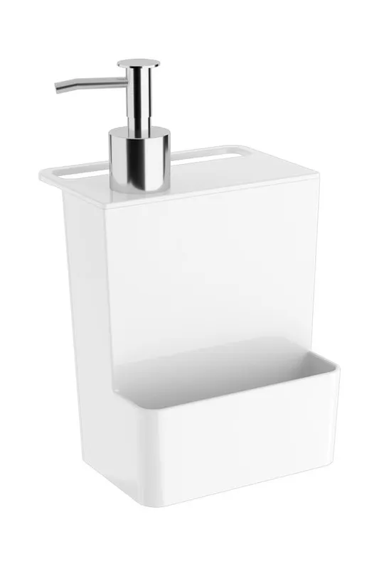 Dispenser de Detergente Coza Multi Glass em Plástico Branco 600ml