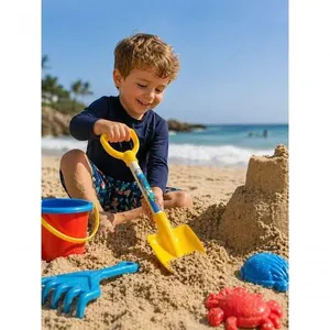 Pá de Areia Infantil Design Ergonômico com Cabo Anatômico Material Resistente Rei do Balde Pá de Areia Infantil Cabo Anatômico Material Resistente Rei do Balde